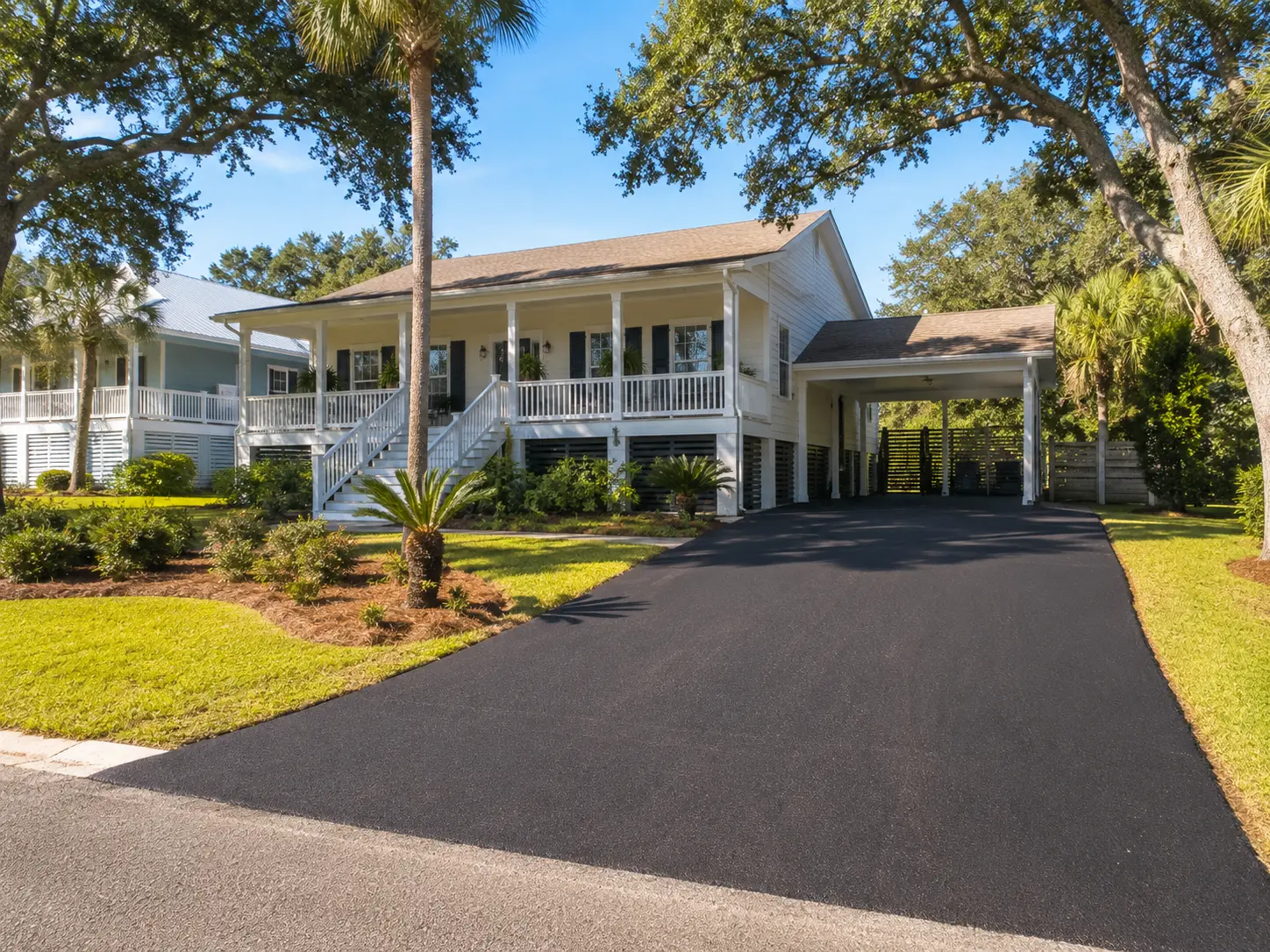 Completed asphalt paving project serving Bay St. Louis, Mississippi