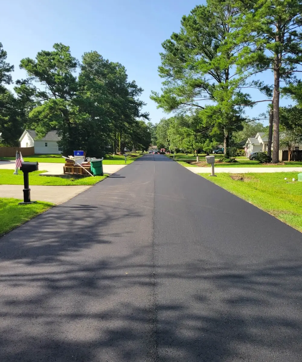 Chris Paving MS completing a paving project